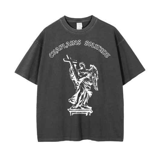 Vintage Wash Drop Shoulder T-Shirt (Chaplains Solitude)